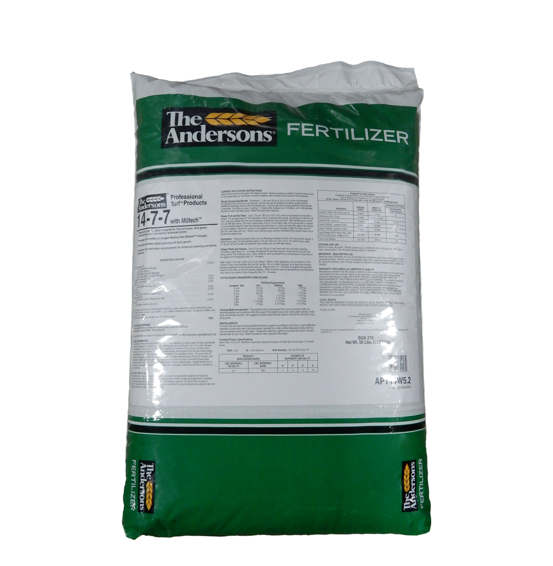 14-7-7 50% MuTech 2% FE 50 lb Bag - Fertilizer